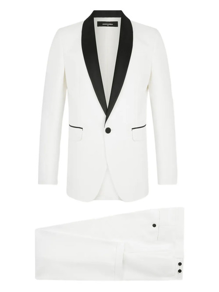  Dsquared2 London Tux Button-fastening Suit - White 