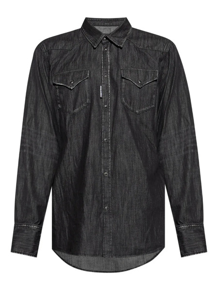  Dsquared2 Long-sleeved Denim Shirt - Black 