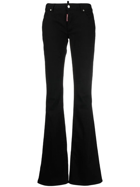  Dsquared2 Low-rise Flared Jeans - Black 