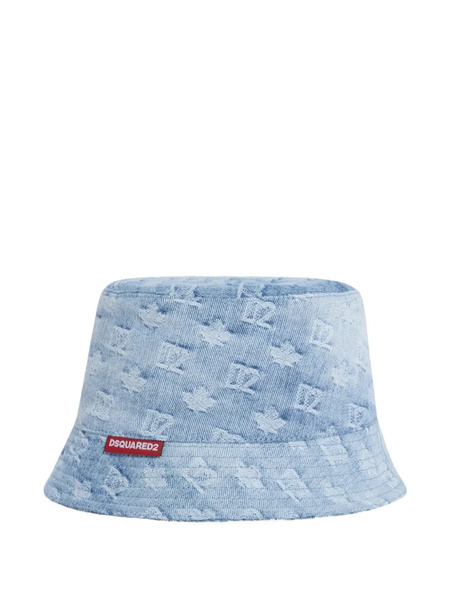  Dsquared2 Monogram Bucket Hat - Blue 