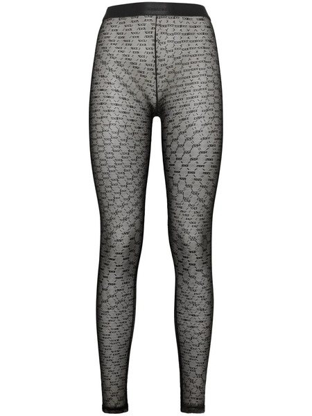  Dsquared2 Monogram High-waisted Tights - Black 