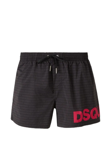  Dsquared2 Monogram Logo Swim Short - Black 