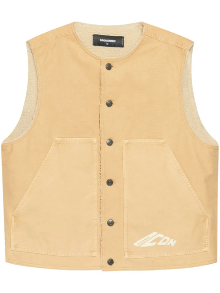  Dsquared2 Padded Denim Jacket - Neutrals 