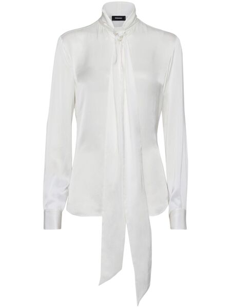  Dsquared2 Paris Bow Shirt - White 