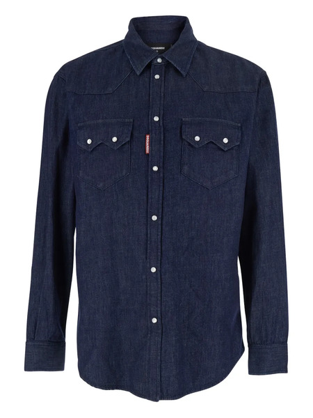  Dsquared2 Patch-pocket Denim Shirt - Blue 