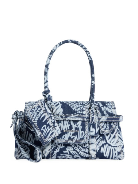  Dsquared2 Rebel Hibiscus Twin Shoulder Bag - Blue 