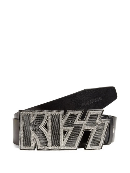  Dsquared2 Rhinestone-embellished Buckle Belt - Black 