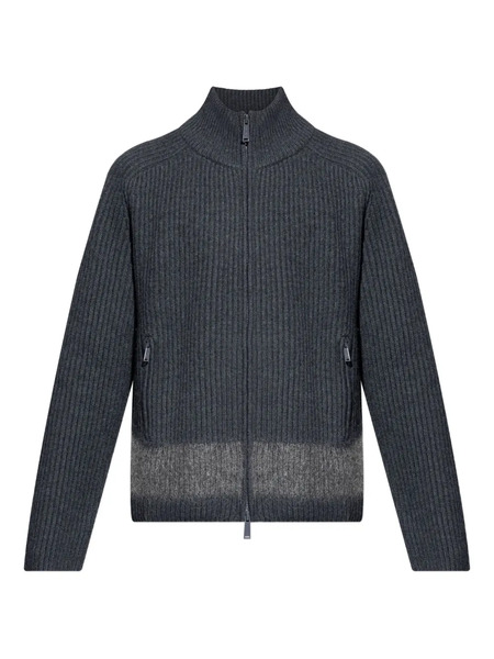  Dsquared2 Ribbed Zip-up Cardigan - Grey 