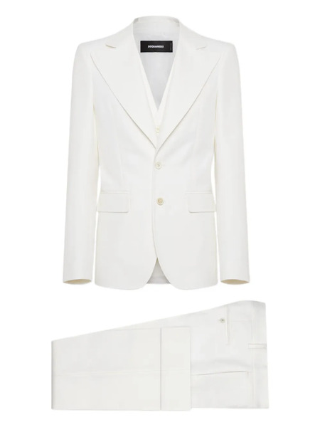  Dsquared2 70s Single-breasted Suit - White 