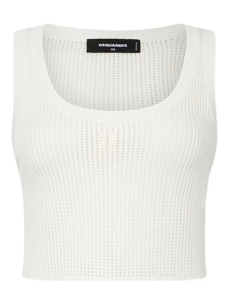 Dsquared2 Scoop-neck Tank Top - White 