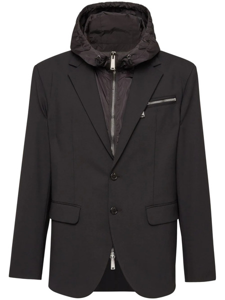  Dsquared2 Single-breasted Hooded Blazer - Black 