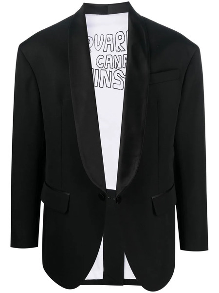  Dsquared2 Single-breasted Tuxedo Jacket - Black 