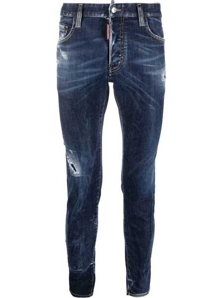 Dsquared2 Slim-fit Distressed-effect Jeans - Blue 
