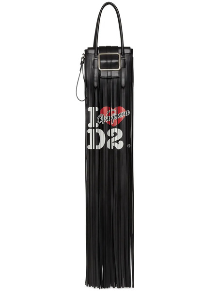  Dsquared2 Slogan-print Shoulder Bag - Black 