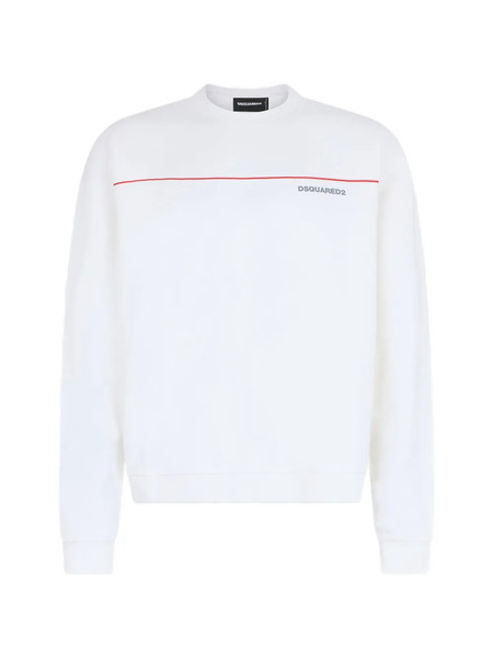  Dsquared2 Stripe-detail Sweatshirt - White 