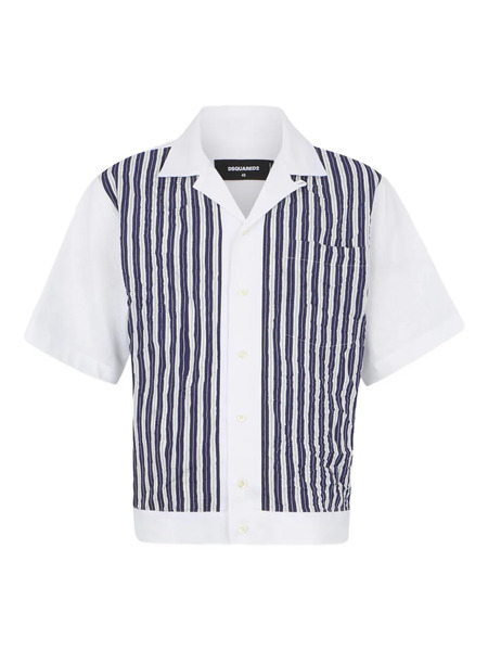  Dsquared2 Striped Pattern Shirt - White 