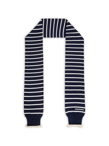  Dsquared2 Striped Scarf - Blue 