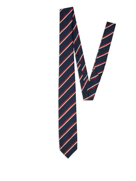  Dsquared2 Striped Silk Tie - Blue 