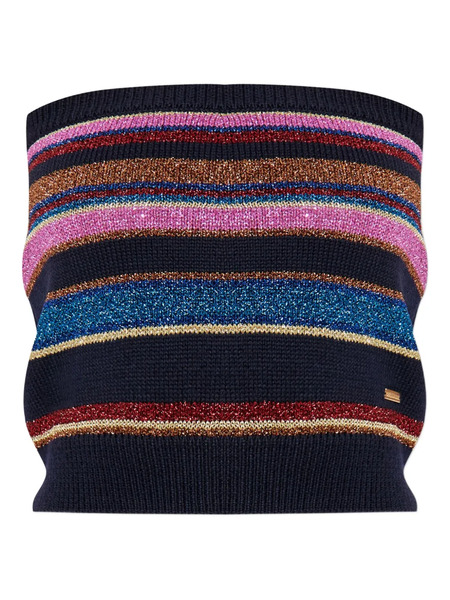  Dsquared2 Striped Tube Top - Black 