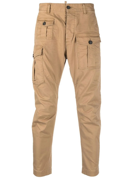  Dsquared2 Tapered Cargo Trousers - Brown 