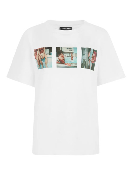  Dsquared2 Tom Bianchi Graphic-print T-shirt - White 