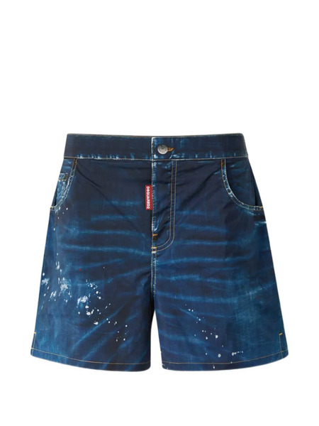  Dsquared2 Trompe Loeil Swim Short - Blue 