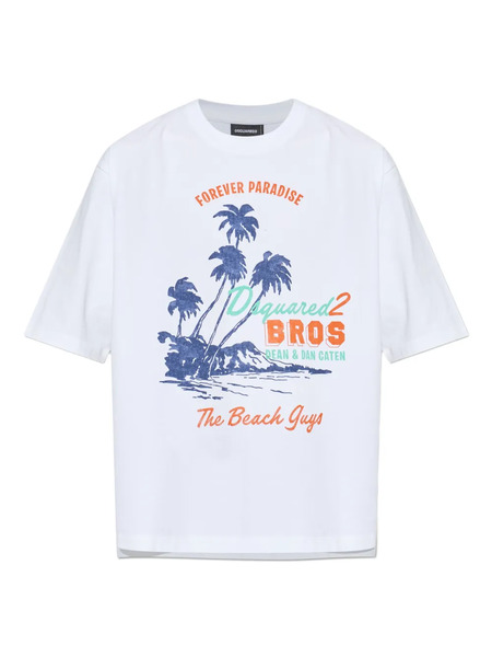  Dsquared2 Tropical-print T-shirt - White 