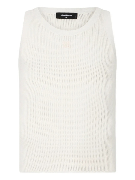 Dsquared2 Upside Down Knit Tank Top - White 
