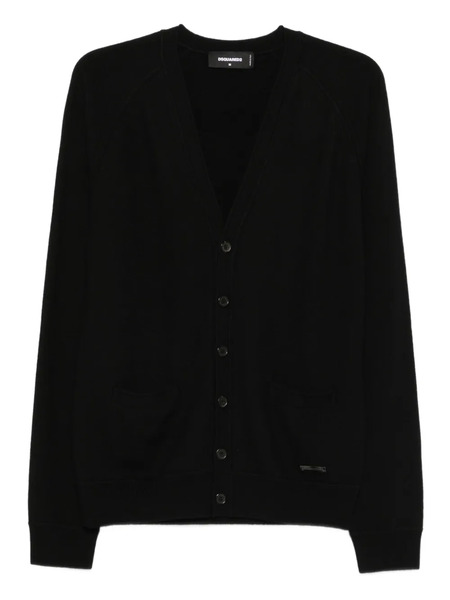  Dsquared2 V-neck Buttoned Cardigan - Black 