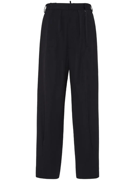  Dsquared2 Virgin Wool Straight-leg Trousers - Black 