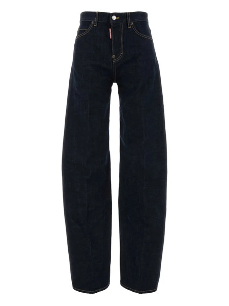  Dsquared2 Wide-leg Cotton-blend Jeans - Blue 