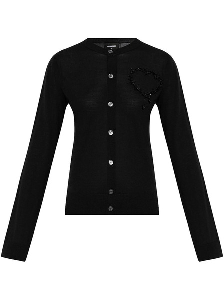  Dsquared2 Wool Cardigan - Black 
