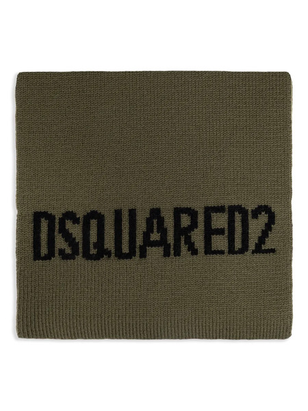  Dsquared2 Wool Scarf - Green 