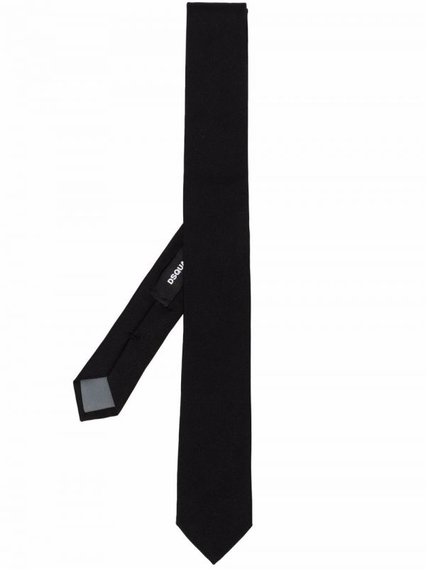  Dsquared2 Woven Silk Tie - Black 