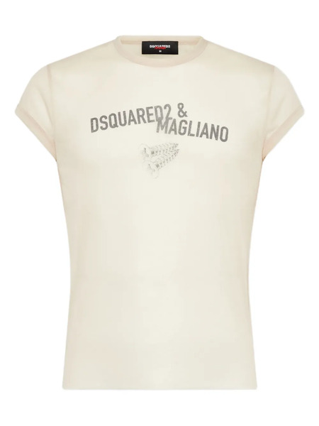  Dsquared2 X Magliano Sheer T-shirt - Neutrals 