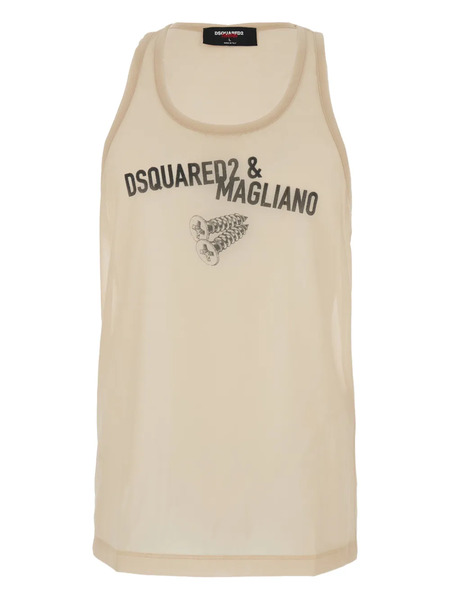  Dsquared2 X Magliano Sleeveless Top - Neutrals 