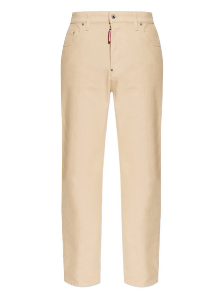  Dsquared2 Zip-up Back-patch Trousers - Neutrals 