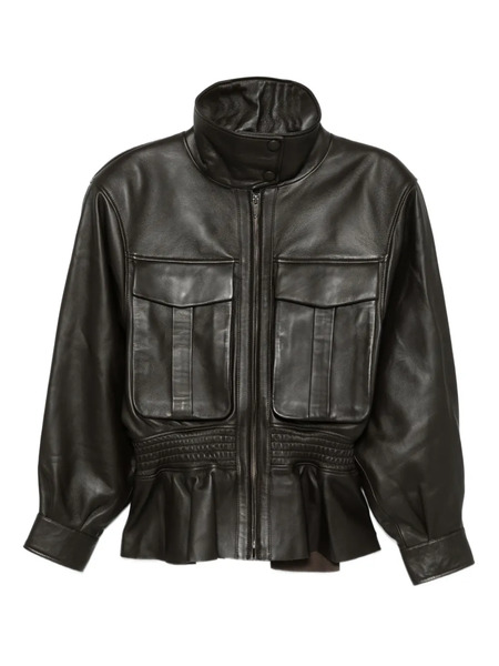  Ducie Hazel Leather Jacket - Brown 