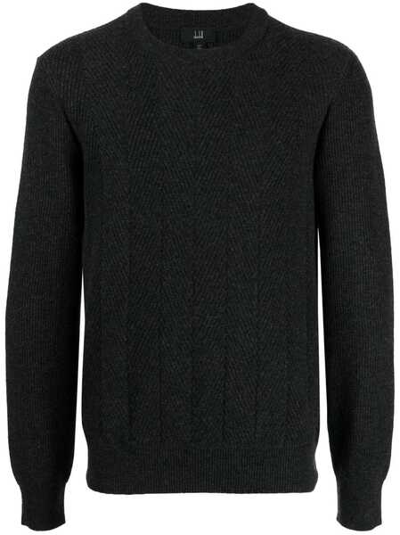  Dunhill Crew-neck Wool Jumper - Grey 