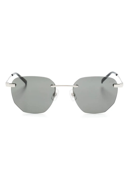  Dunhill Geometric-frame Sunglasses - Silver 
