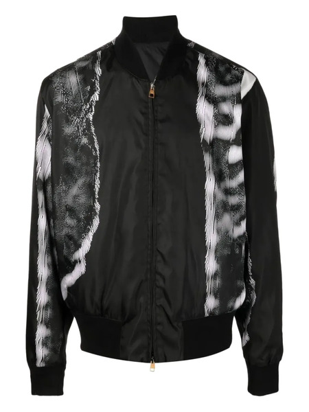  Dunhill Printed Bomber Jacket - Black 