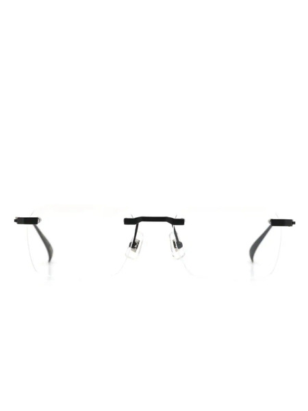  Dunhill Rimless Rectangle-lens Glasses - Black 