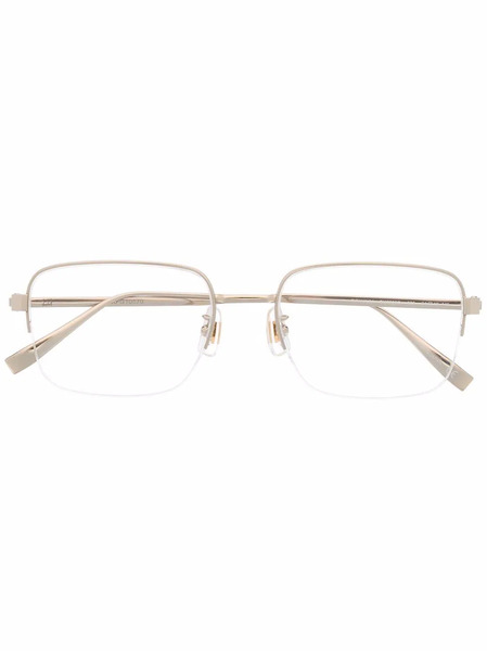  Dunhill Rimless Rectangular Eyeglass Frames - Gold 