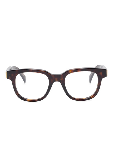  Dunhill Square-frame Glasses - Brown 