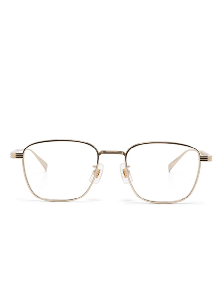  Dunhill Square-frame Glasses - Gold 