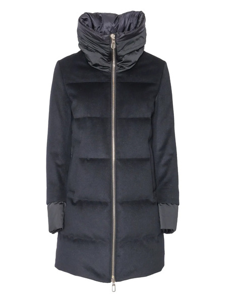  Duno Adriel Drawstring Funnel-neck Coat - Grey 