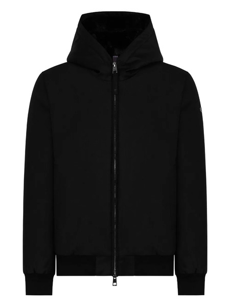  Duno Hooded Bomber Jacket - Black 