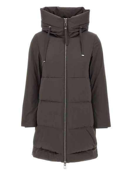  Duno Hooded Zip-fastening Coat - Brown 
