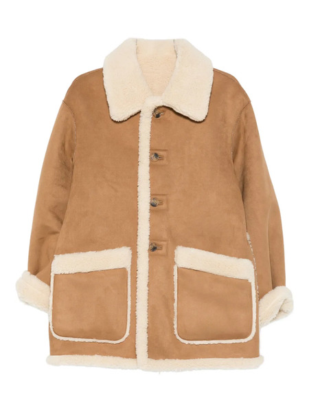  Dunst Buttoned Faux-shearling Jacket - Brown 