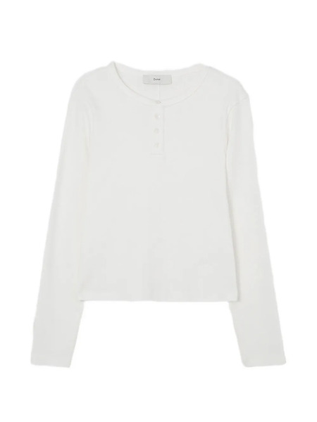  Dunst Buttoned Long-sleeve T-shirt - White 